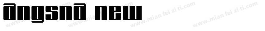 angsna new字体转换